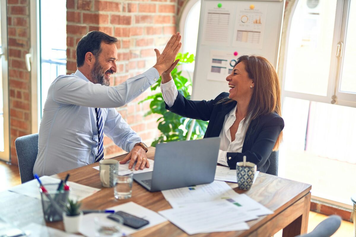 Concertation avec un client chez Ecrivus